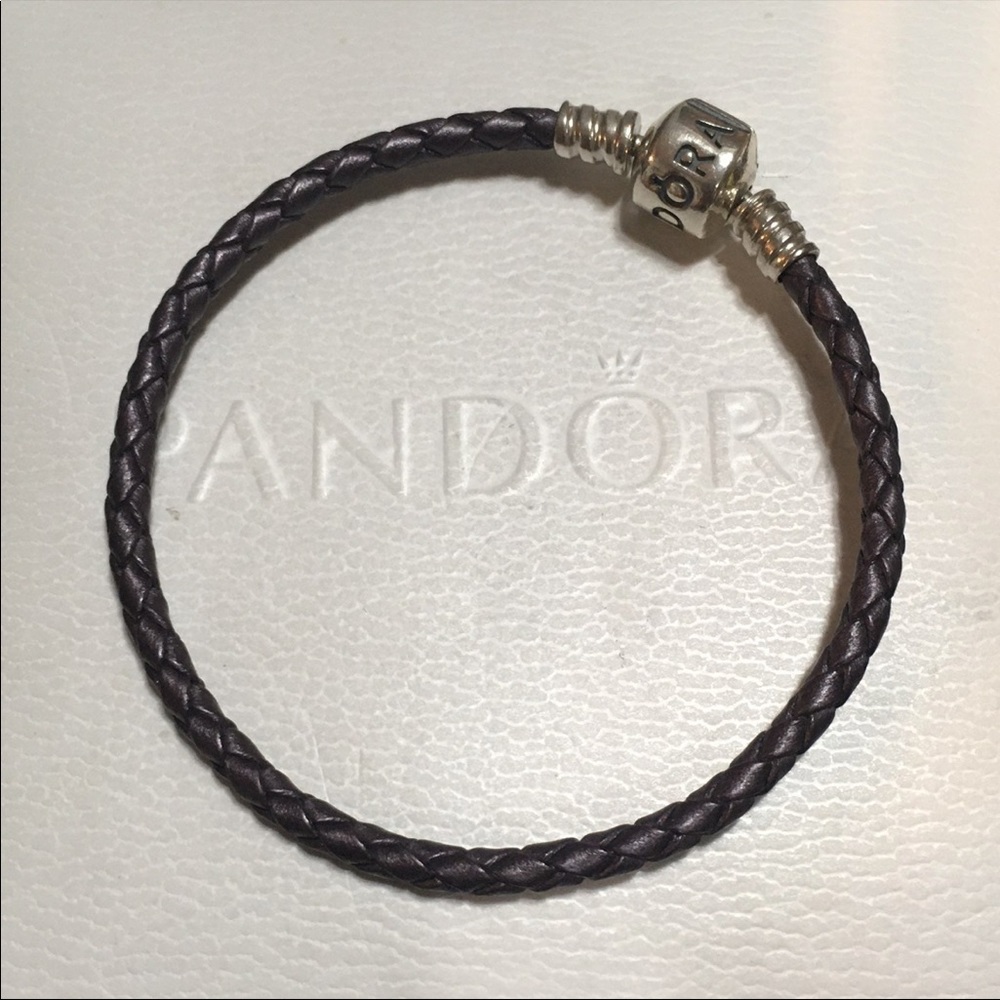 Pandora Leather Bracelet 8 inches